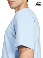 Essentials Small Logo Tee - Light Blue